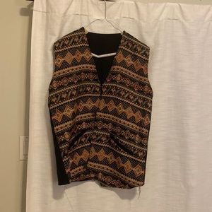 Vintage felt boho men’s vest